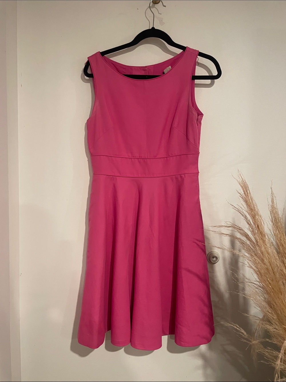 J. Crew Sleeveless Fuchsia Fit-and-Flare Mini Dress